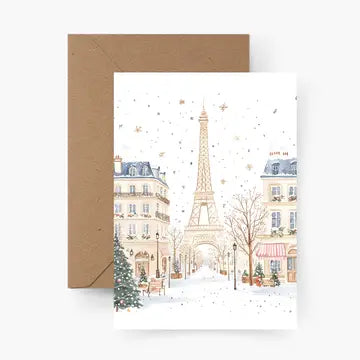 Weihnachtspost Karte | Postkarte A6 Weihnachten in Paris