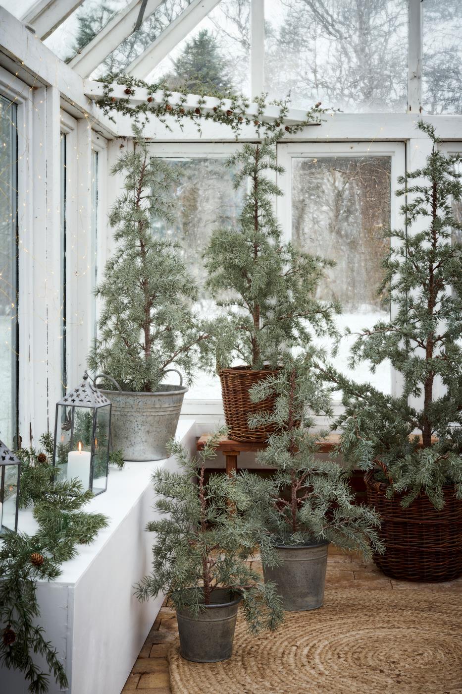 Zedernbaum künstlich m/Plastiktopf