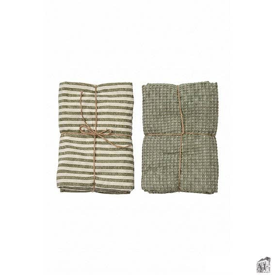 Küchenhandtuchset grün Det Gamle Apotek 2er Set