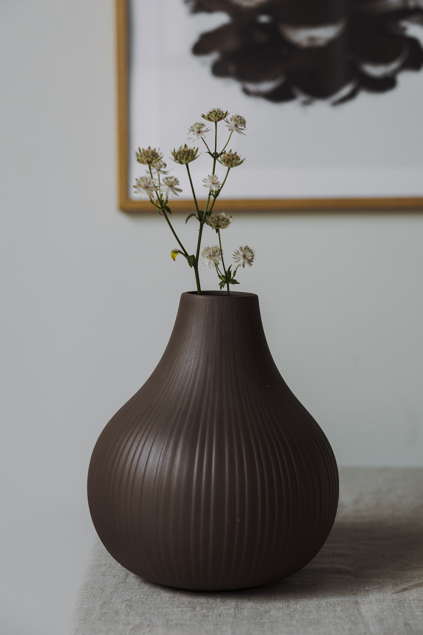 Ekenäs XL brown ceramic Vase Storefactory