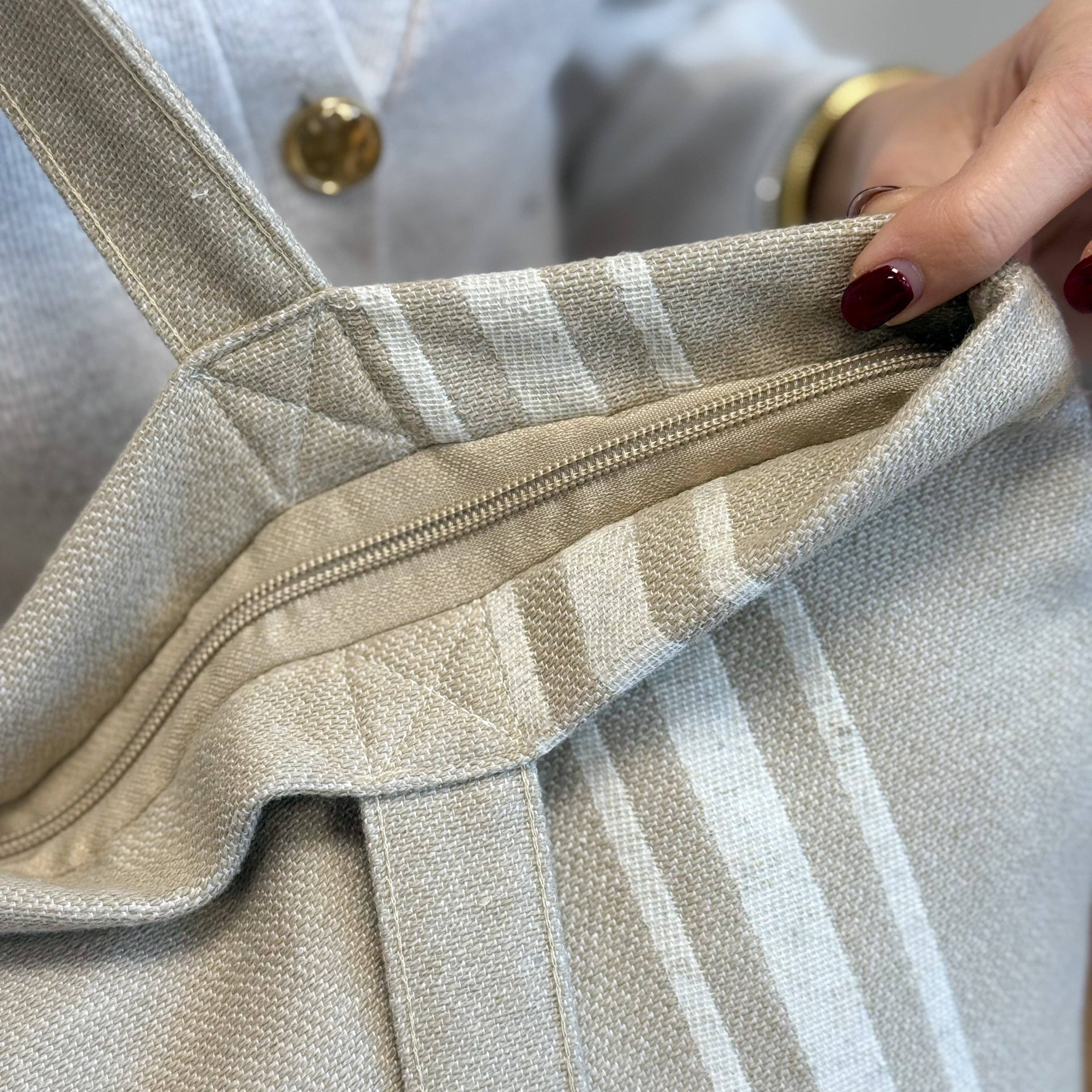 Große Shopper mit Reißverschluss CARRE