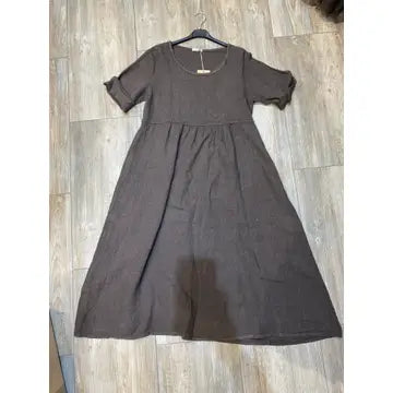 Langes Kleid aus 100 % Leinen REF.7148: