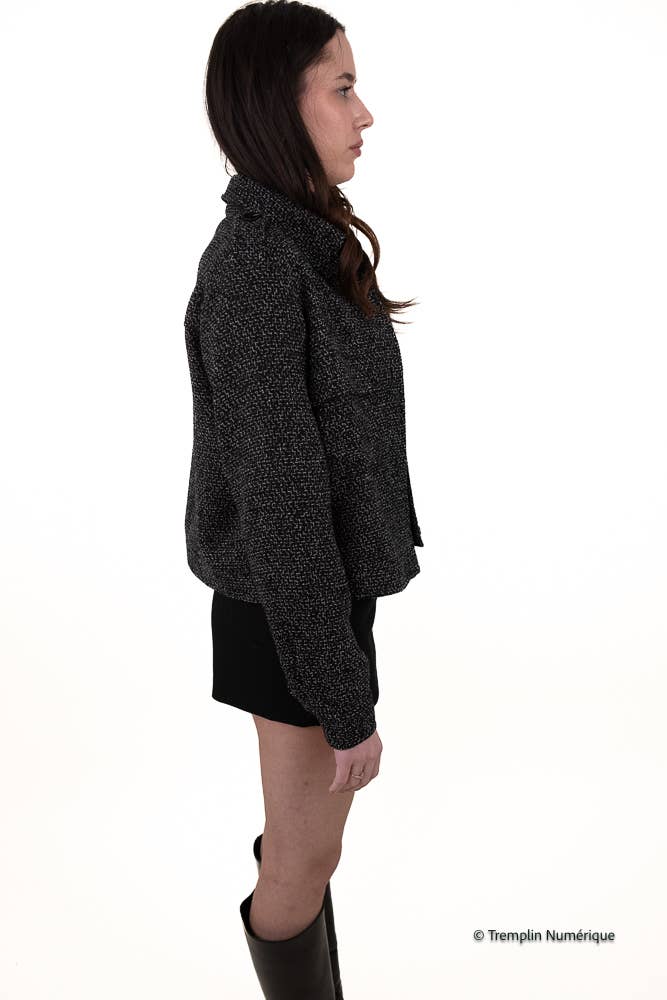 TWEEDJACKE schwarz