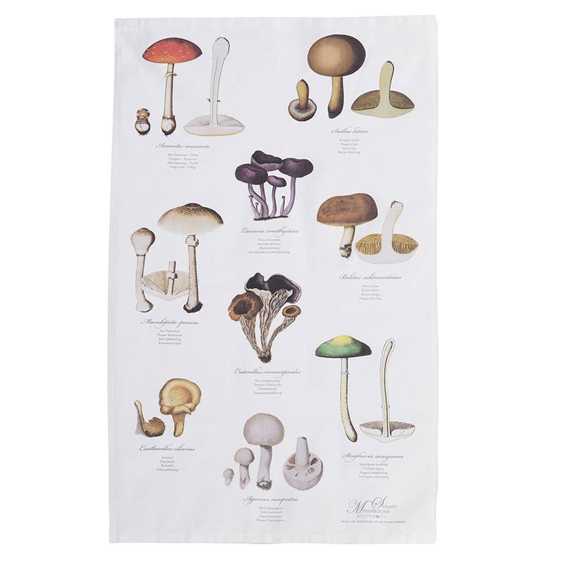 Mushroom Geschirrtuch aus 100% Bio-Baumwolle