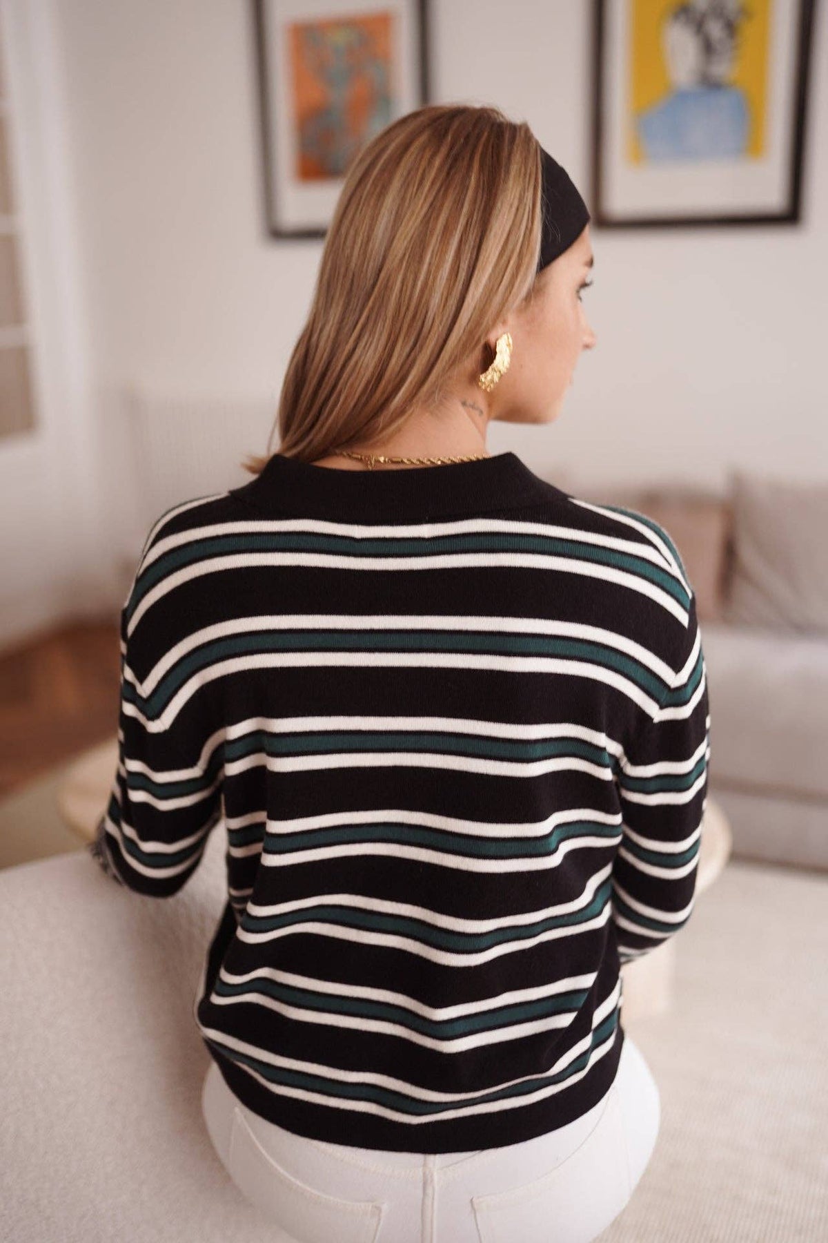 Polo Pullover  mit Kragen Klippe