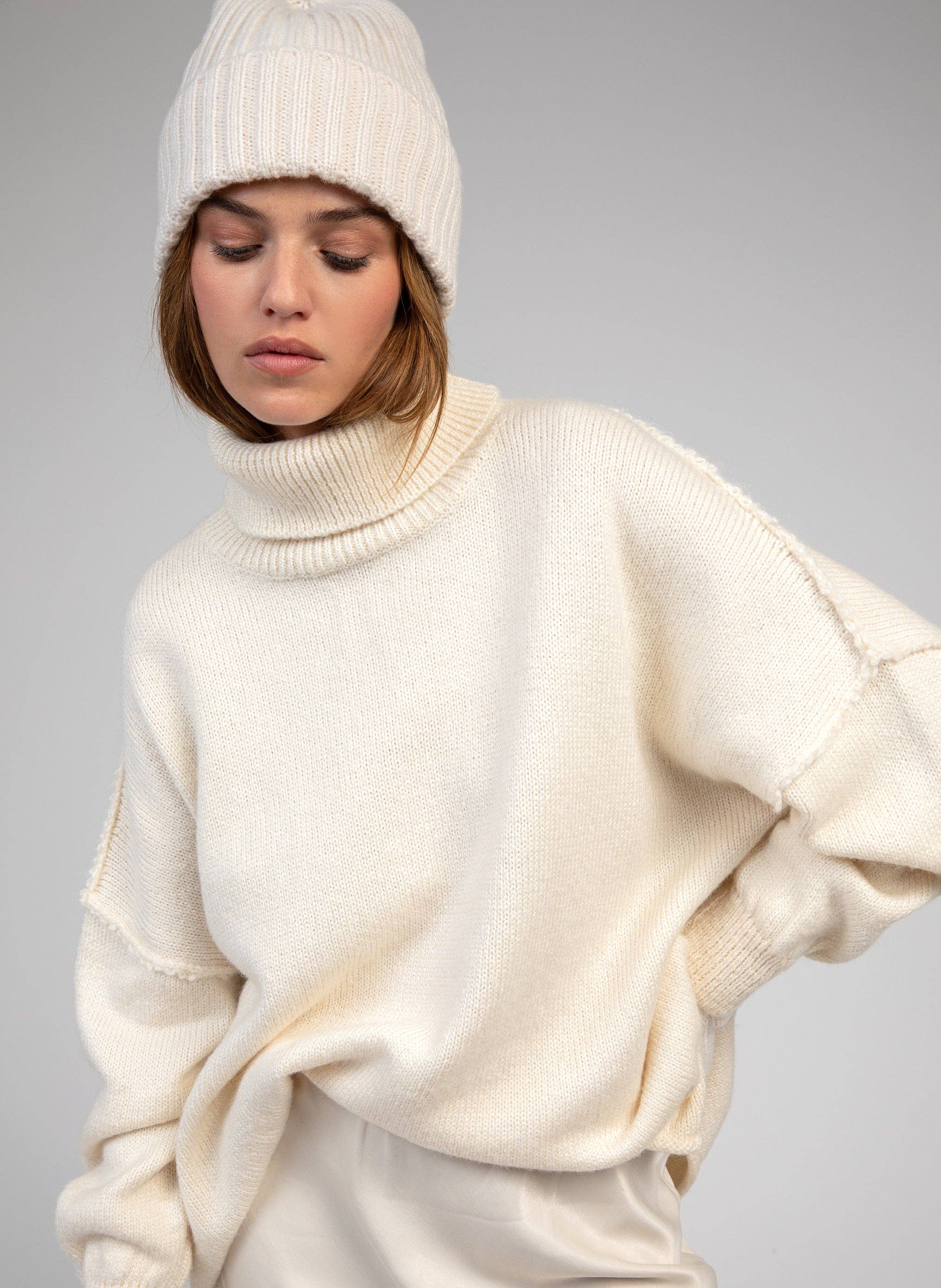 BONNET FROZEN beige meliert Mütze