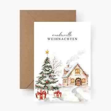 Weihnachtspost Karte | Postkarte A6 Wundervolle Weihnachten