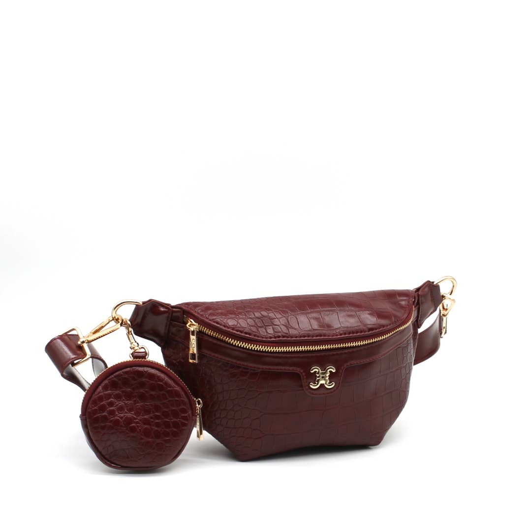 Gürteltasche Croco CC Logo