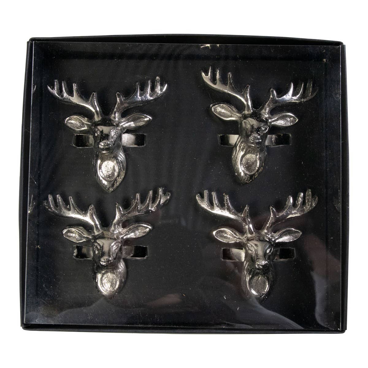 Serviettenring Herz Silber 6x7x6cm (Set von 4)
