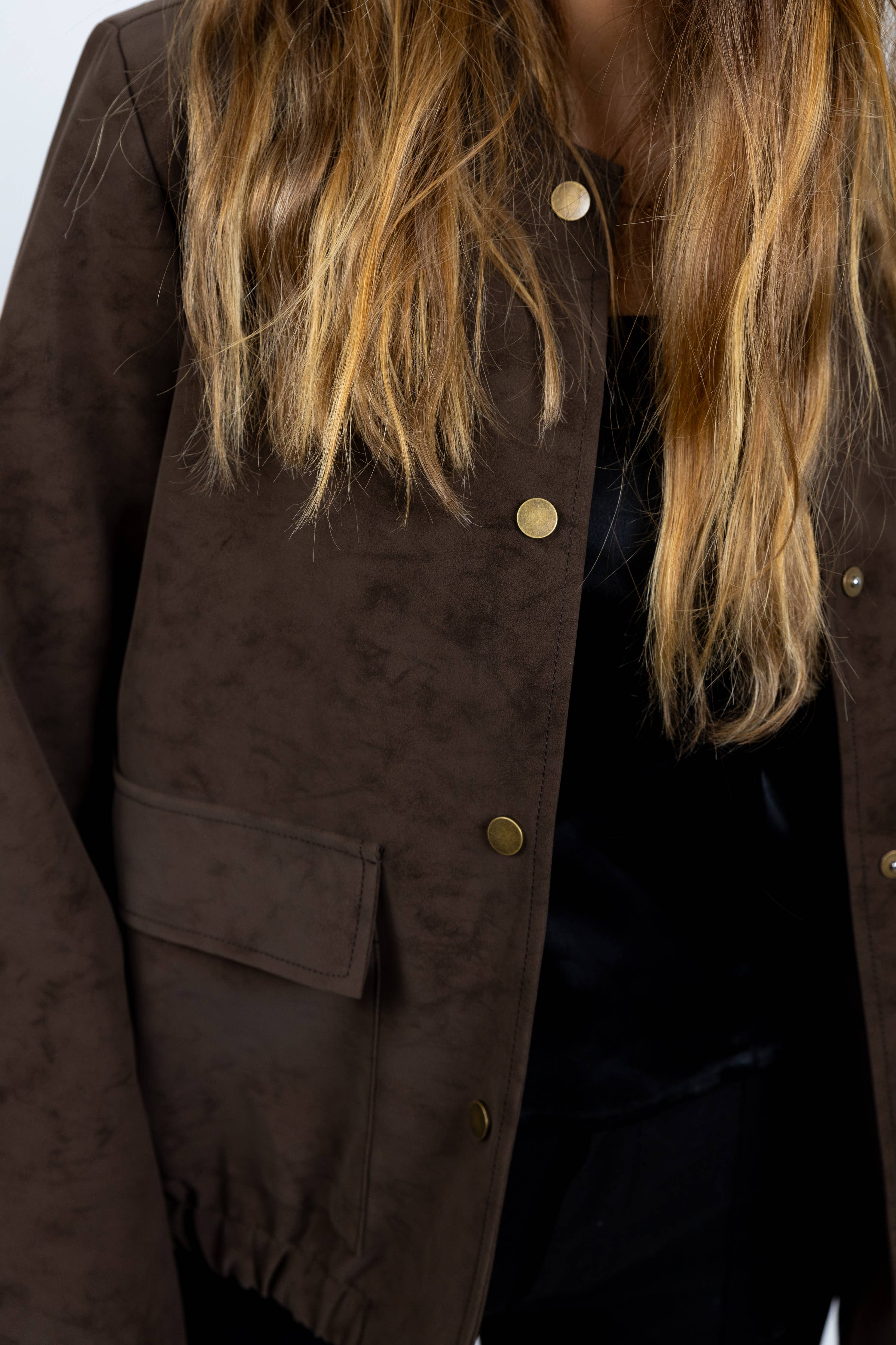 WASSERDICHTE WILDLEDER-EFFEKT-JACKE