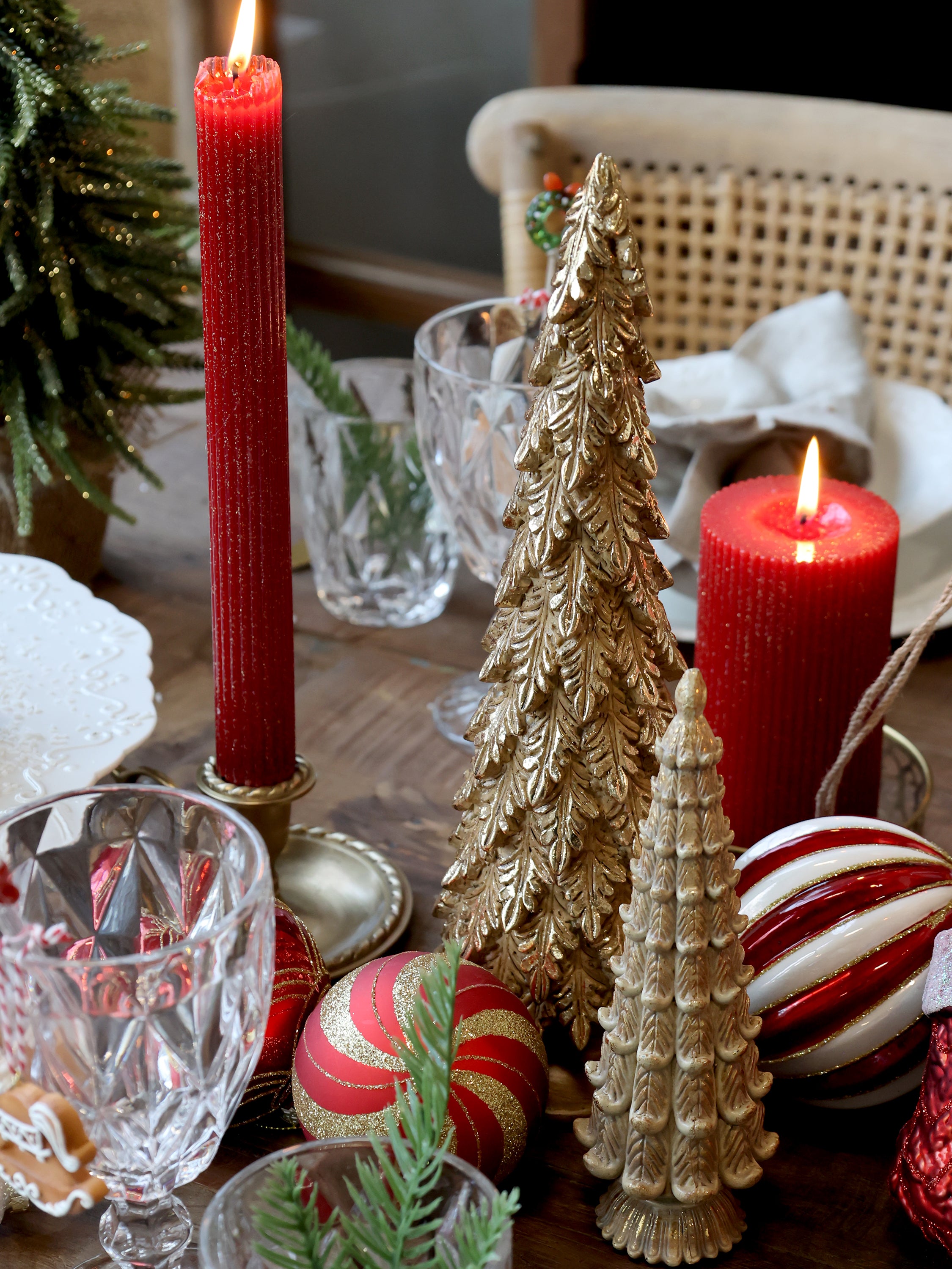 Weihnachtsbaum Messing chic Antique