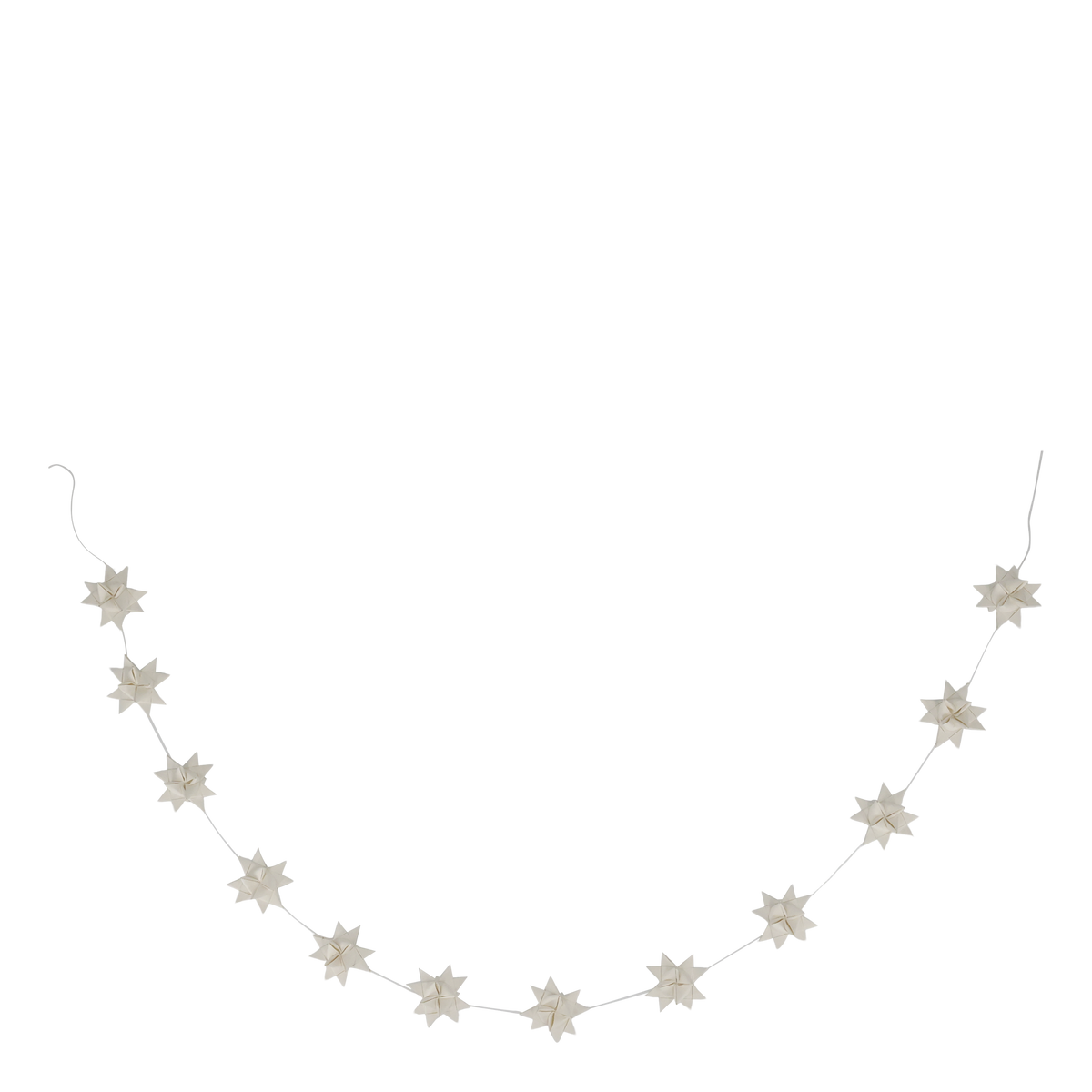 Sternenkette L160cm creme