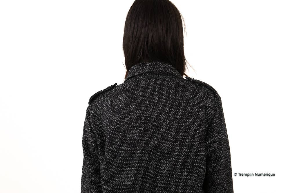 TWEEDJACKE schwarz