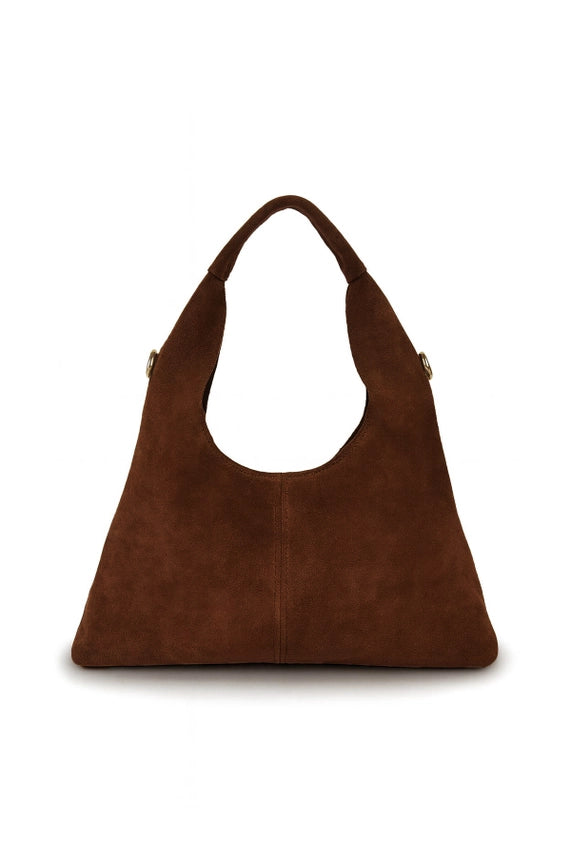 Malorie Wildleder Tasche braun