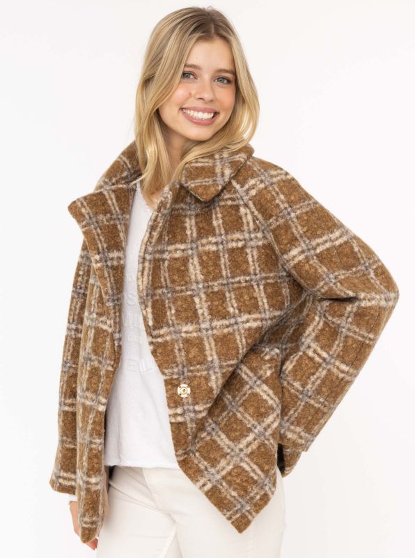 Mantel oversize Karos Zwillingsherz