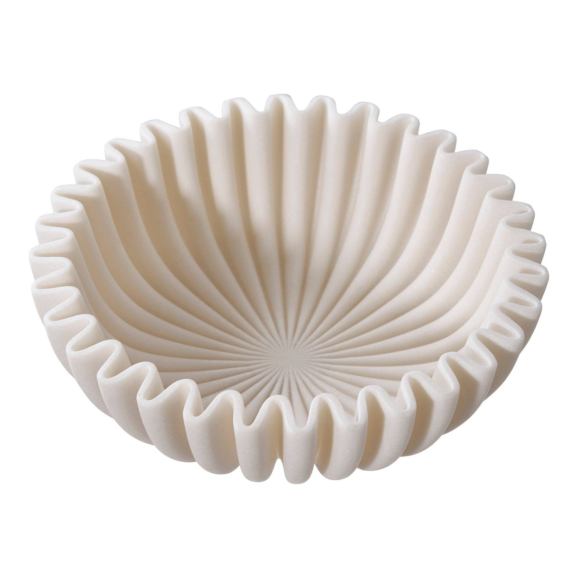 Schale - Schale. Polyresin. beige ø20x6,5 cm