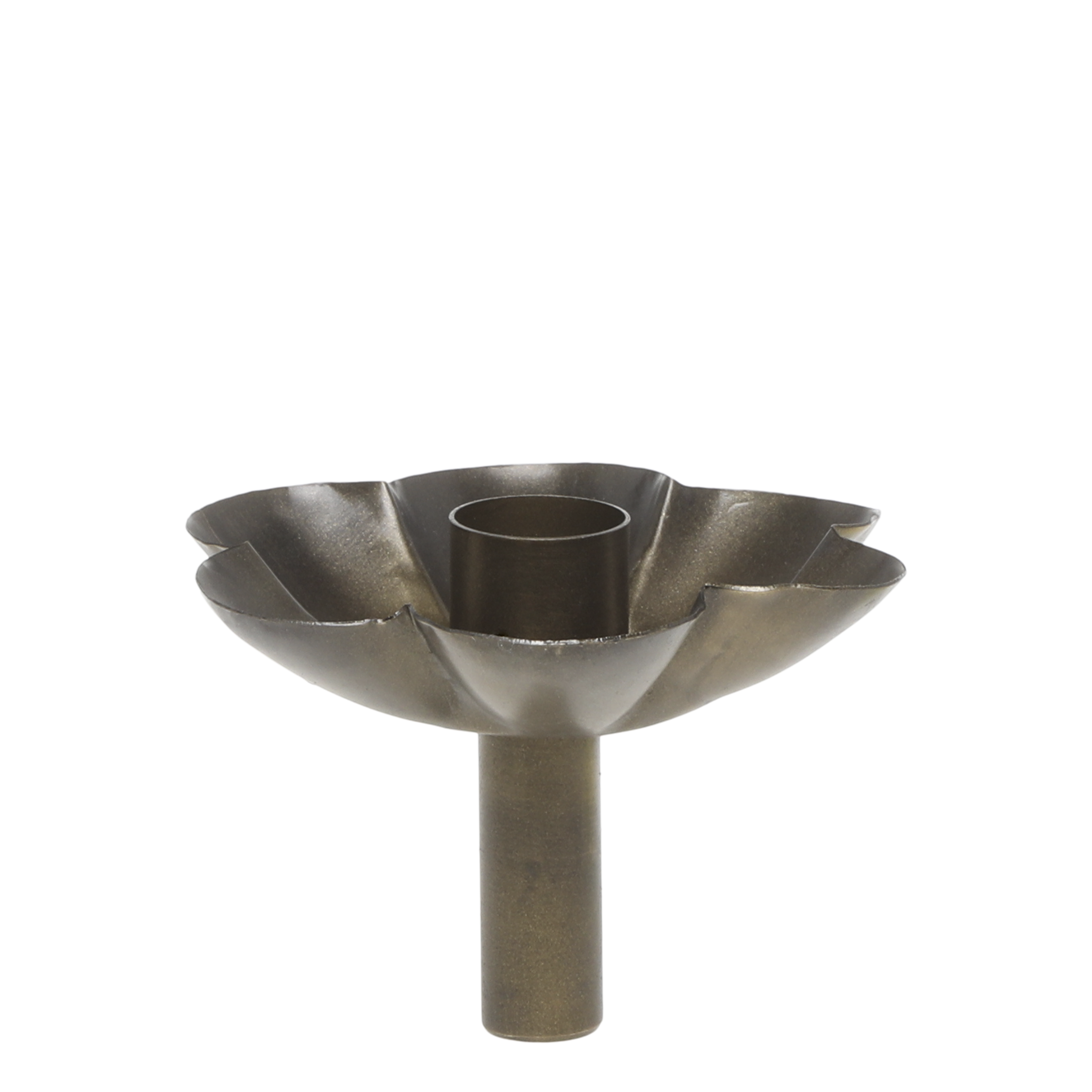 Kerzenhalter Blume Chick Antique Messing