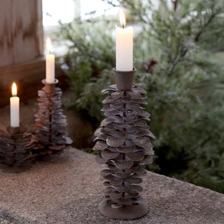 Kerzenständer Zapfen Chic Antique durchgehend