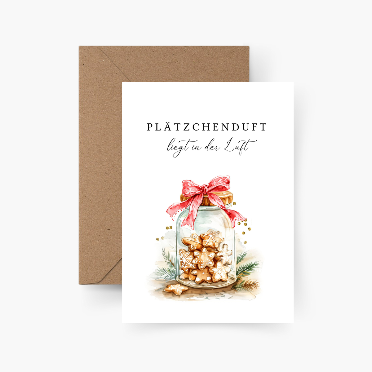Plätzchenduft liegt in der Luft Karte | Postkarte A6