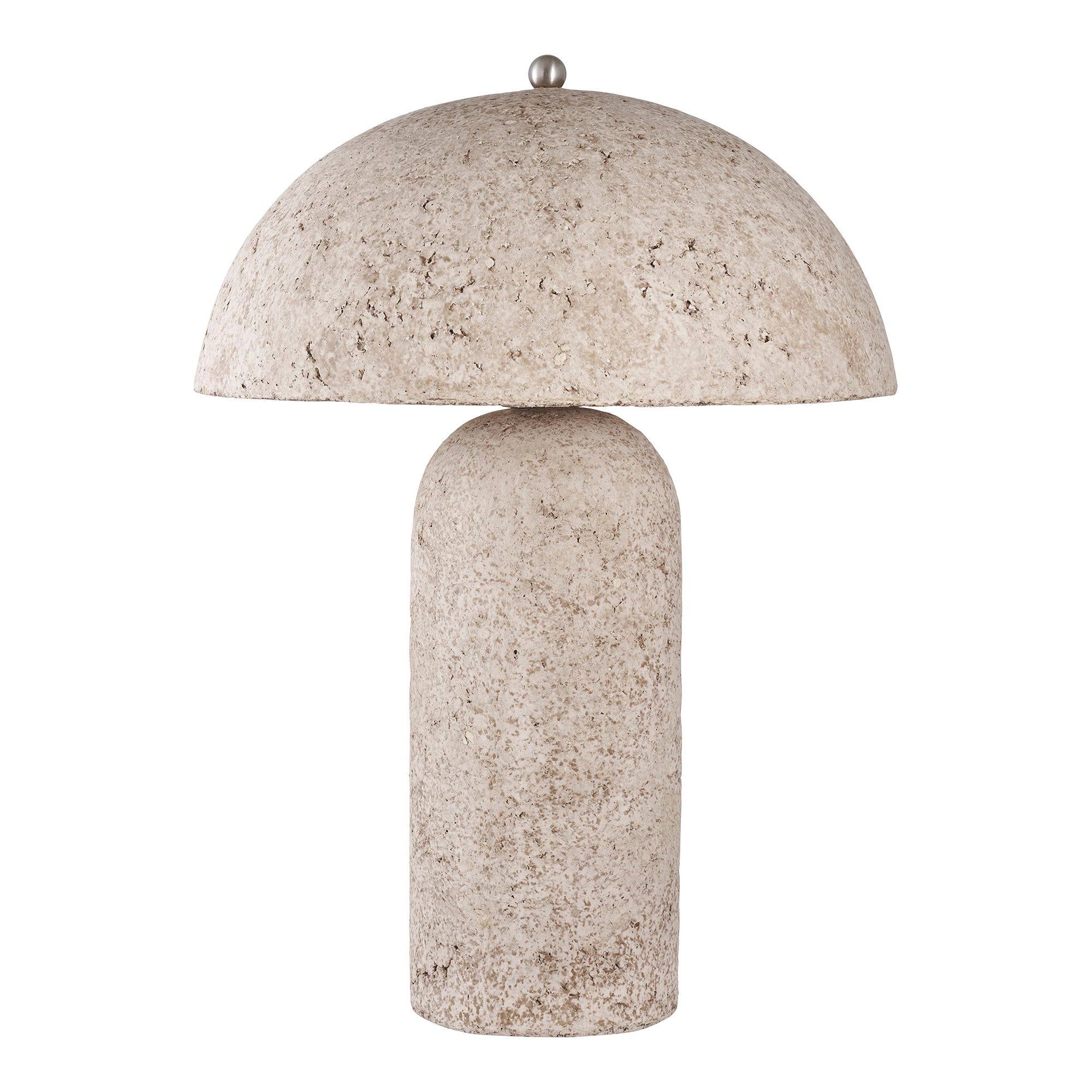Astley - Tischlampe. Pappmaché. steingrau 150 cm Kabel