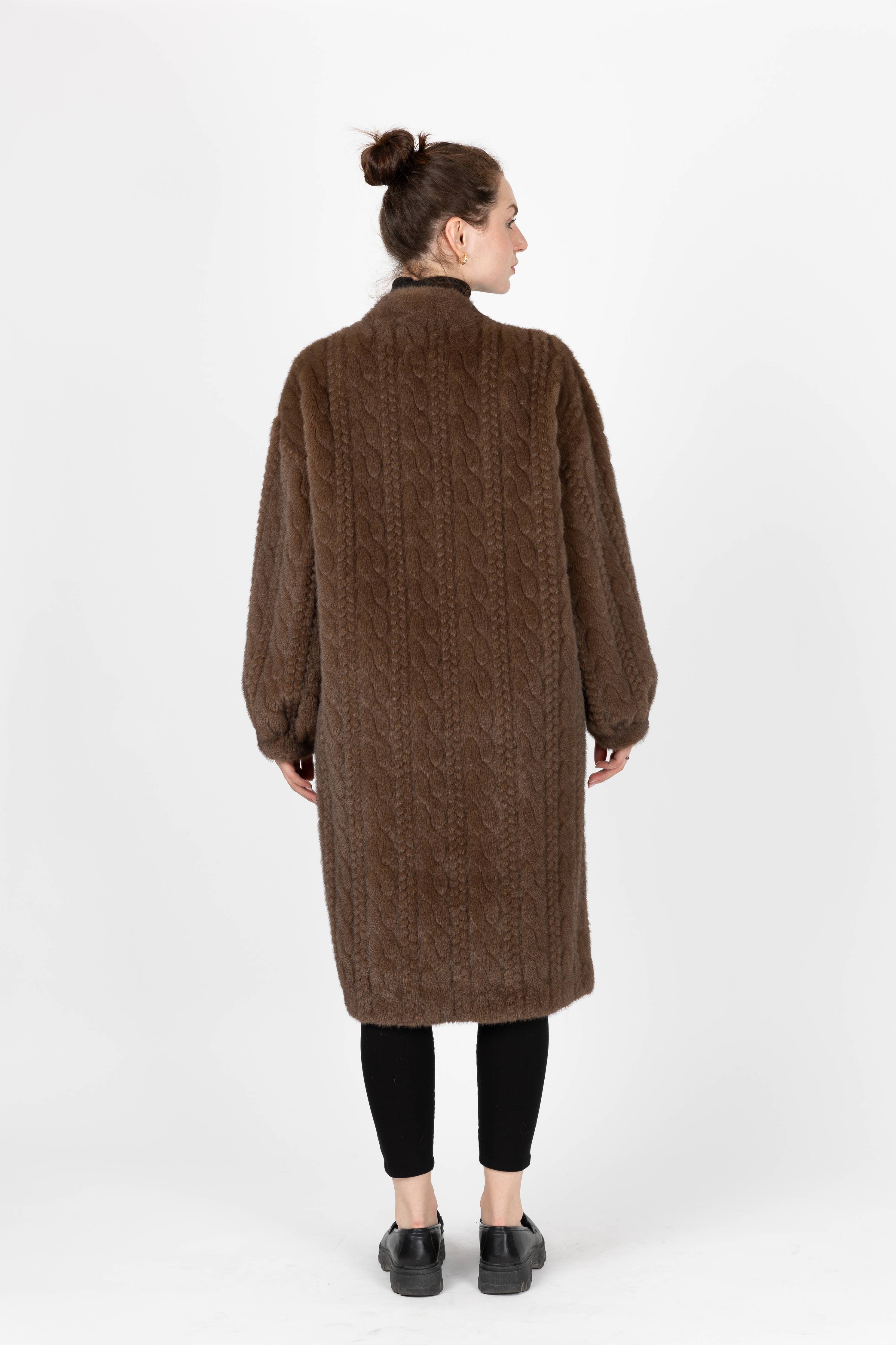 LANGE JACKE / Mantel AUS KUNSTPELZ