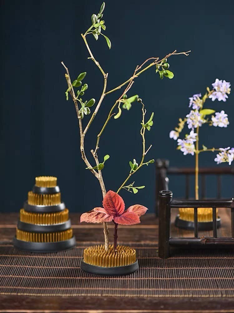 Gohobi Ikebana Kenzan Edelstahl Blumenständer Blumenhalter