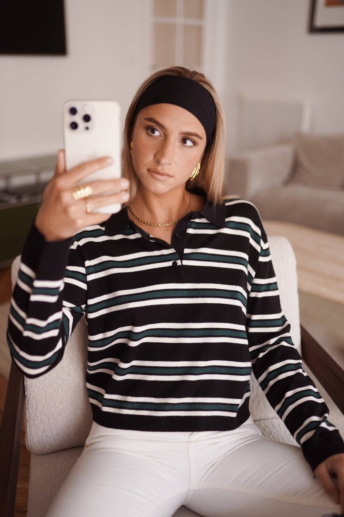 Polo Pullover  mit Kragen Klippe