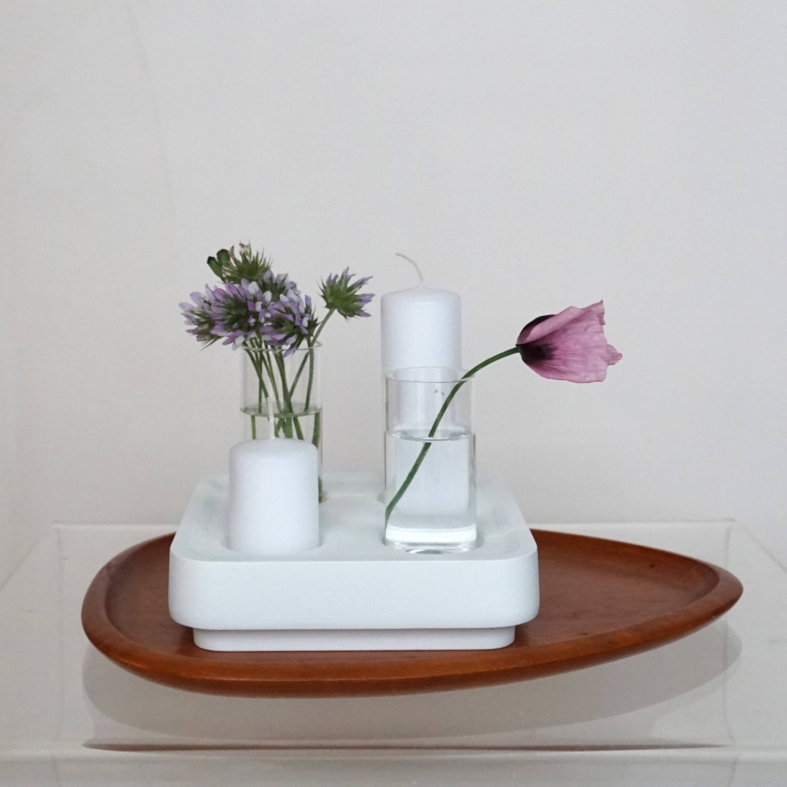 Mini-Vasen für Stumpastaken-Kerzenhalter 2er-Pack