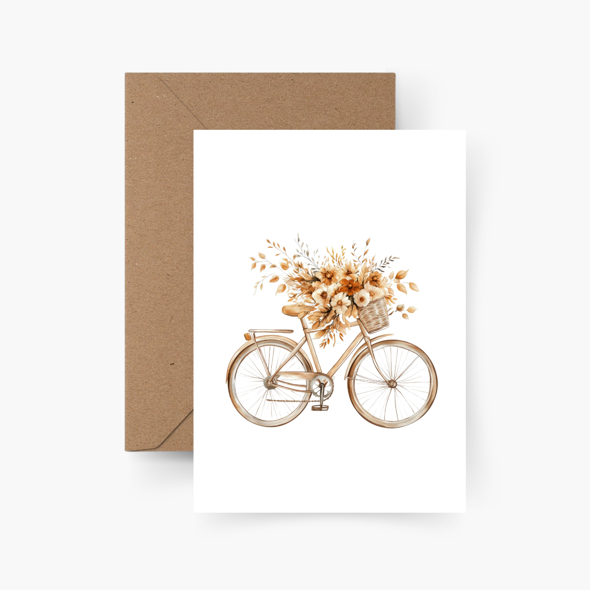 Fahrrad Herbst Karte | Postkarte A6