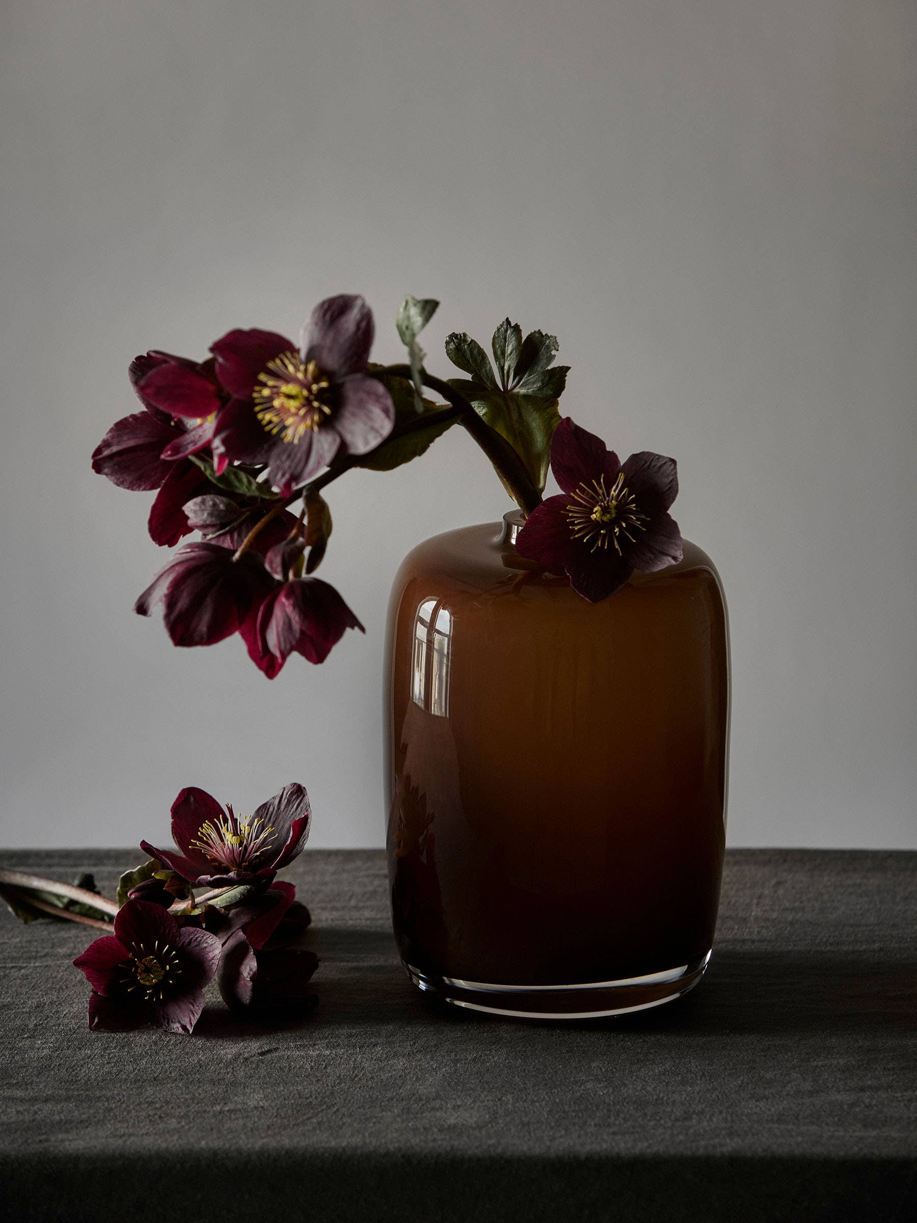 Verona Vase hoch - braun