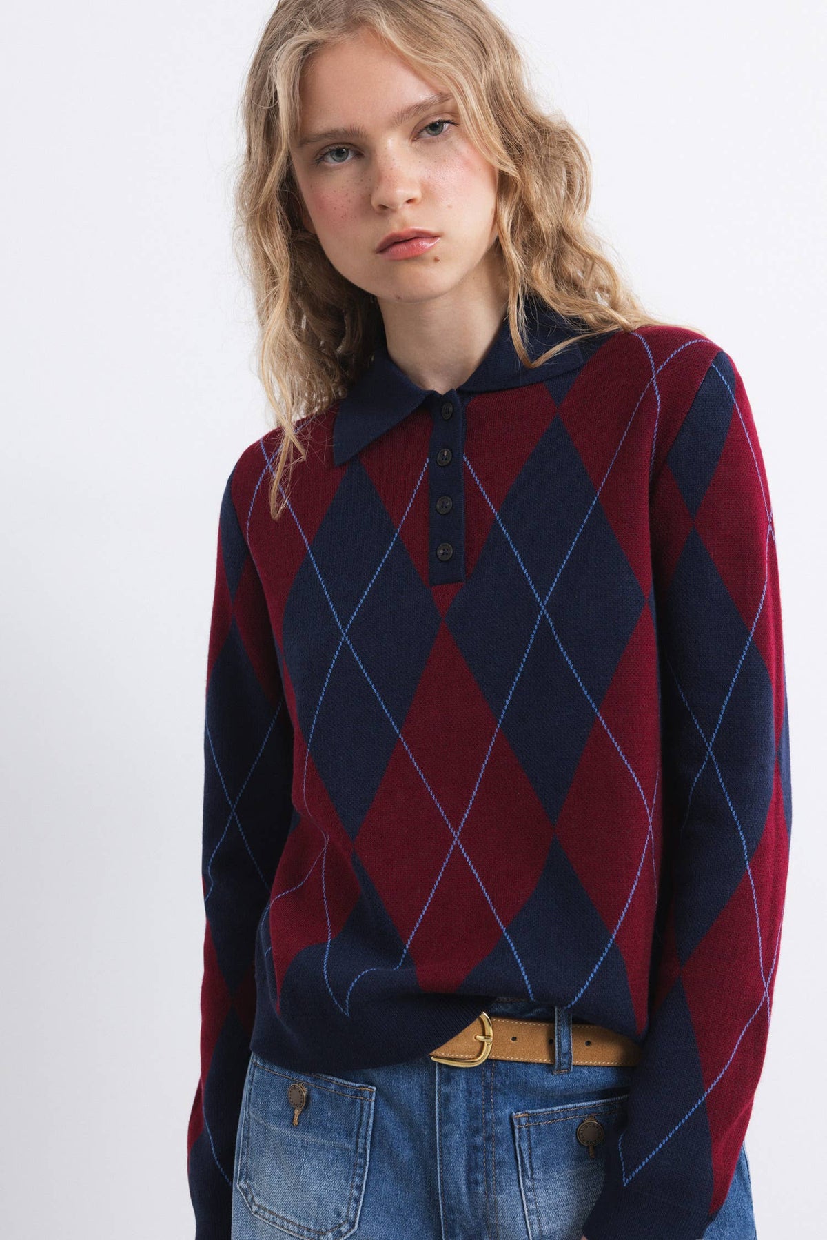 Jacquard-Strickpullover (437592-47)