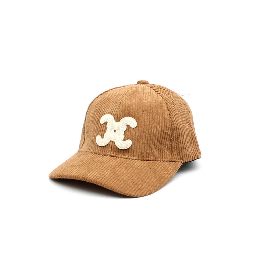 Kappe aus Kordstoff mit CC-Logo