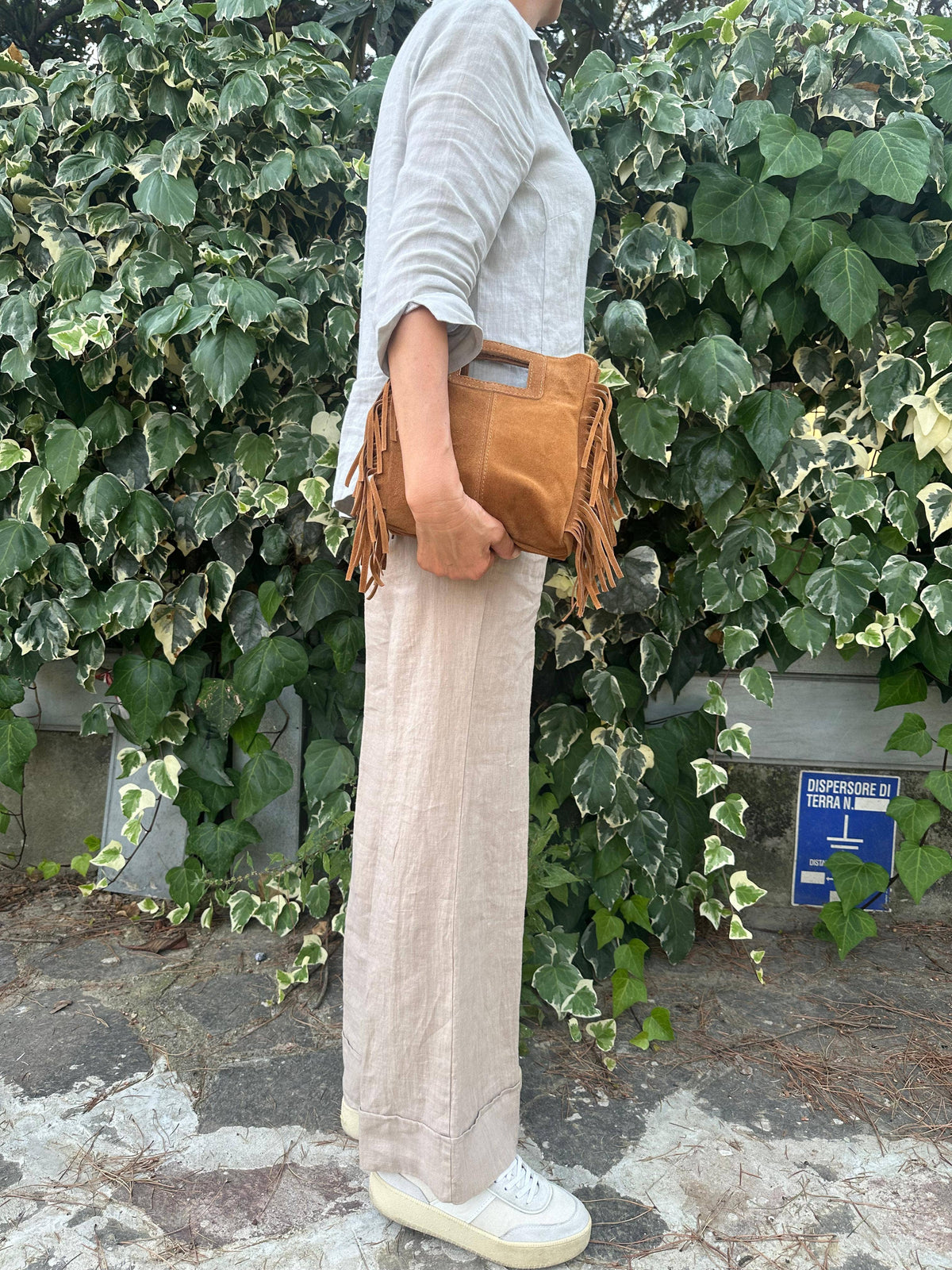 LILLY – Tasche aus echtem Veloursleder