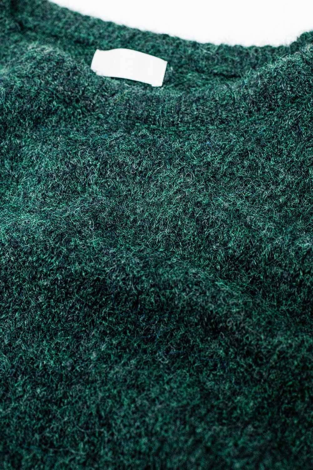 Kuscheliger Pullover mit Ballonärmeln in Smaragdgrün