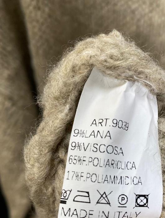 Pullover Strick rundhals beige