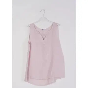 Tanktop Leinen Khaki
