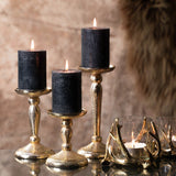 Windlicht Geweih Champagner Gold Ø 17cm