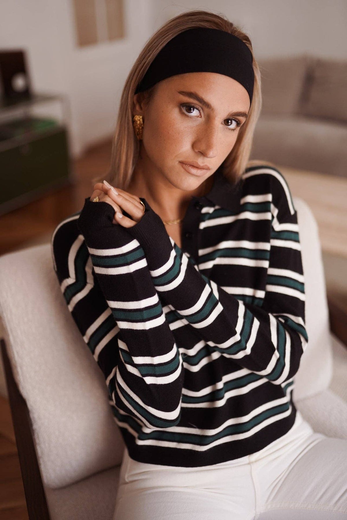 Polo Pullover  mit Kragen Klippe