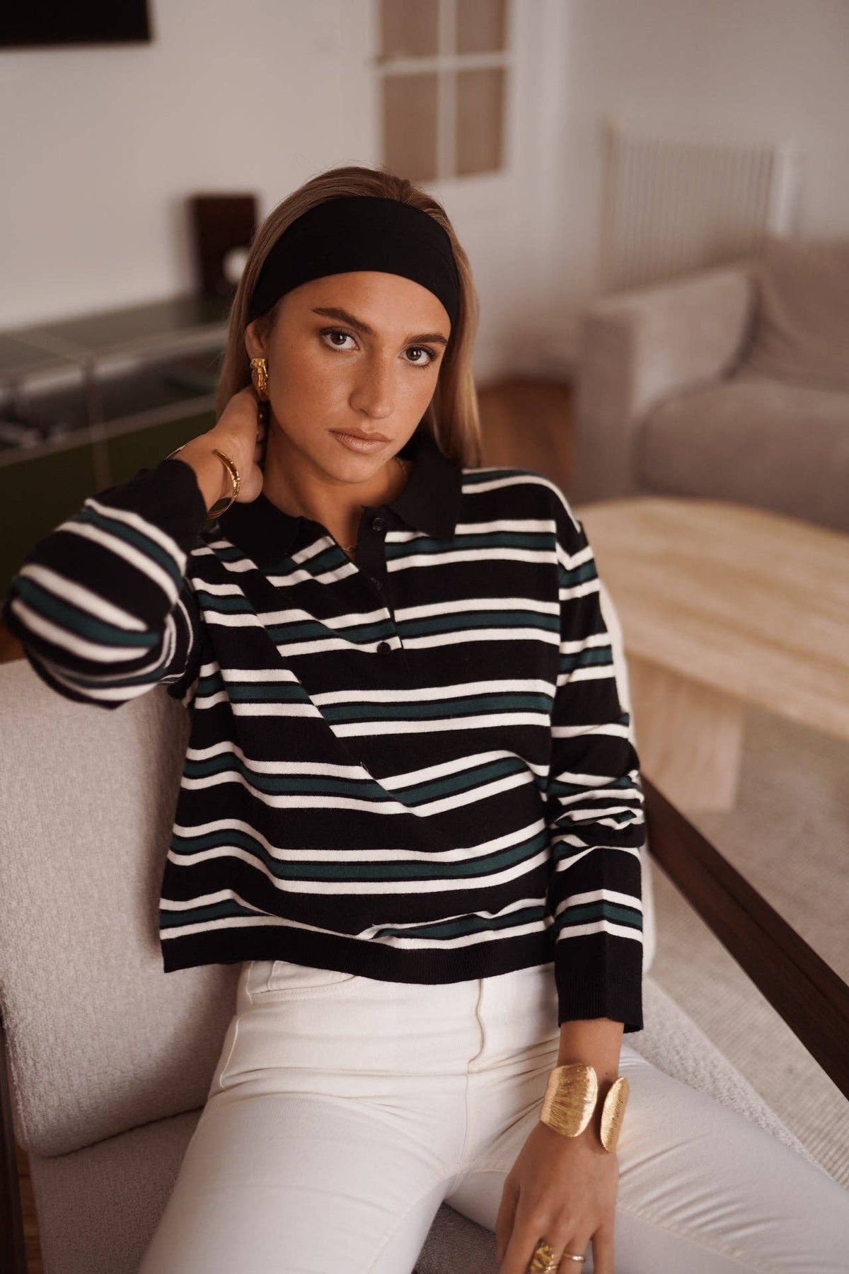Polo Pullover  mit Kragen Klippe