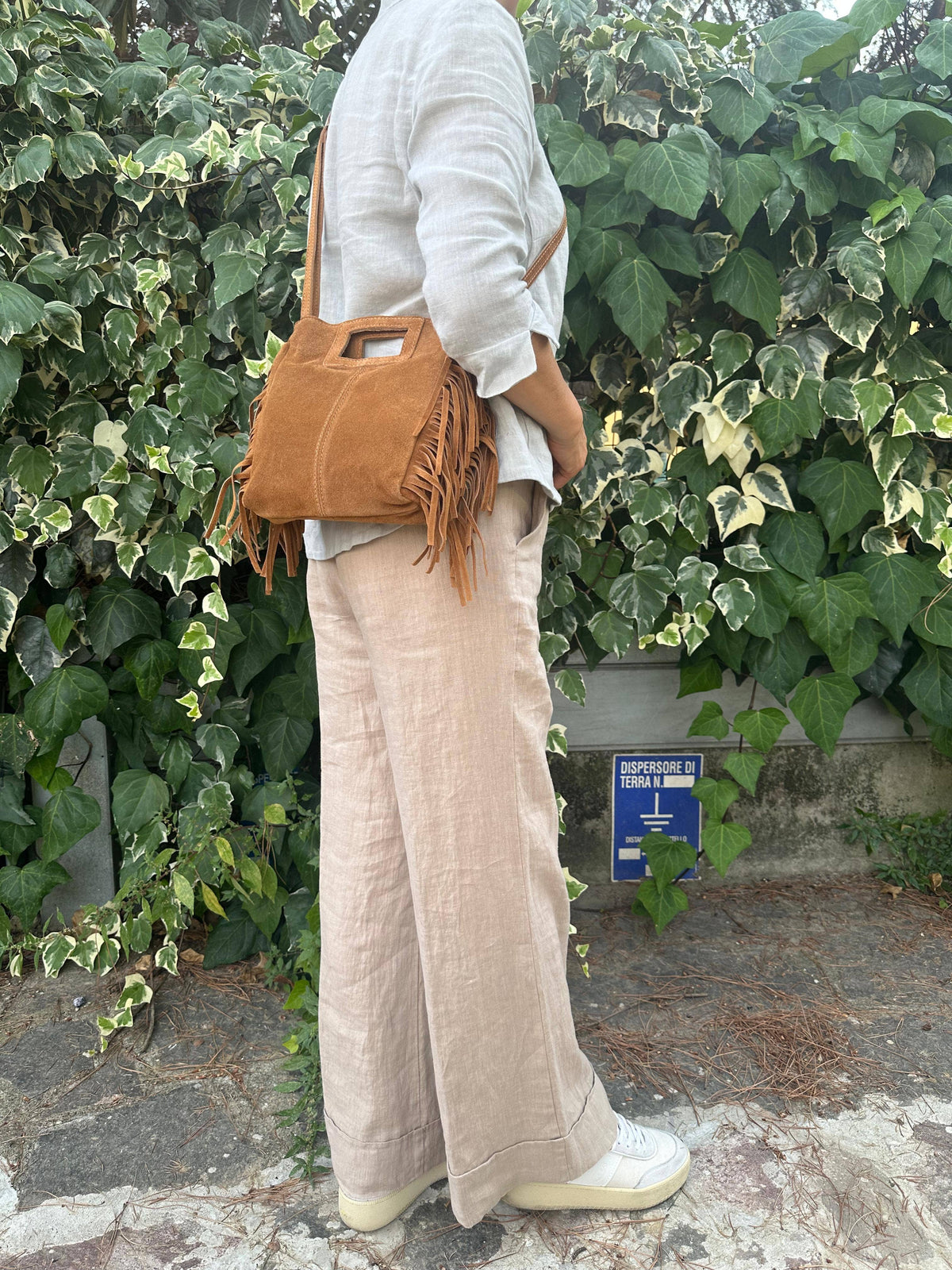 LILLY – Tasche aus echtem Veloursleder
