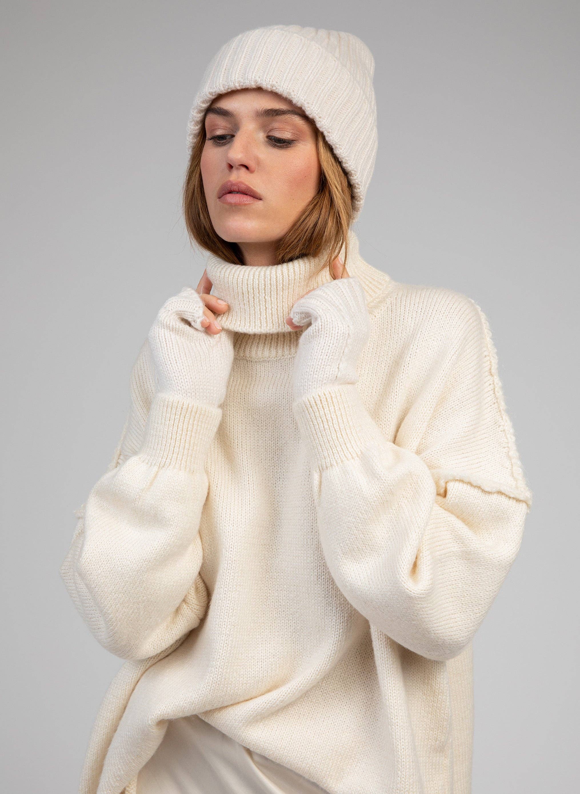 BONNET FROZEN beige meliert Mütze