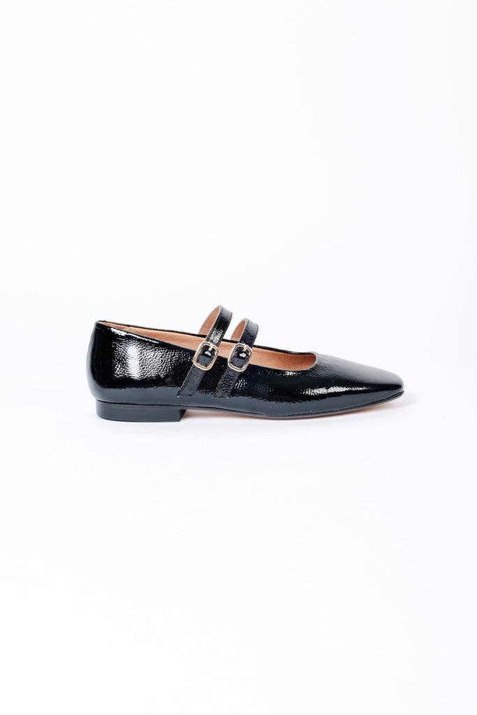 CANDY BLACK - Doppelte Riemen Mary Jane