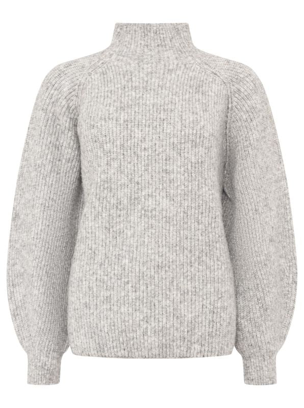Wollmix Pullover mit Stehkragen Zwillingsherz