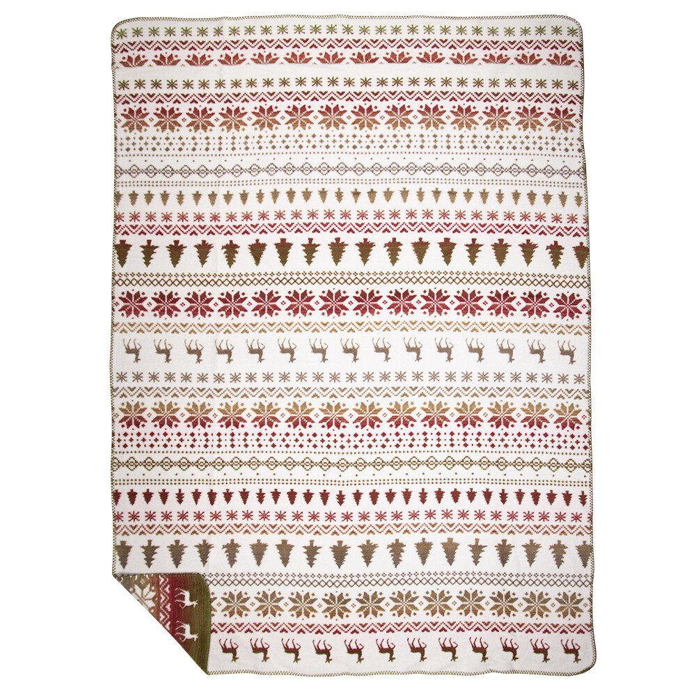 Plaid nordisch rotbraun XL 150x200cm
