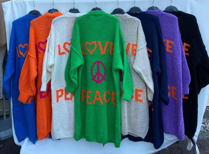 Strickjacke LOVE & PEACE