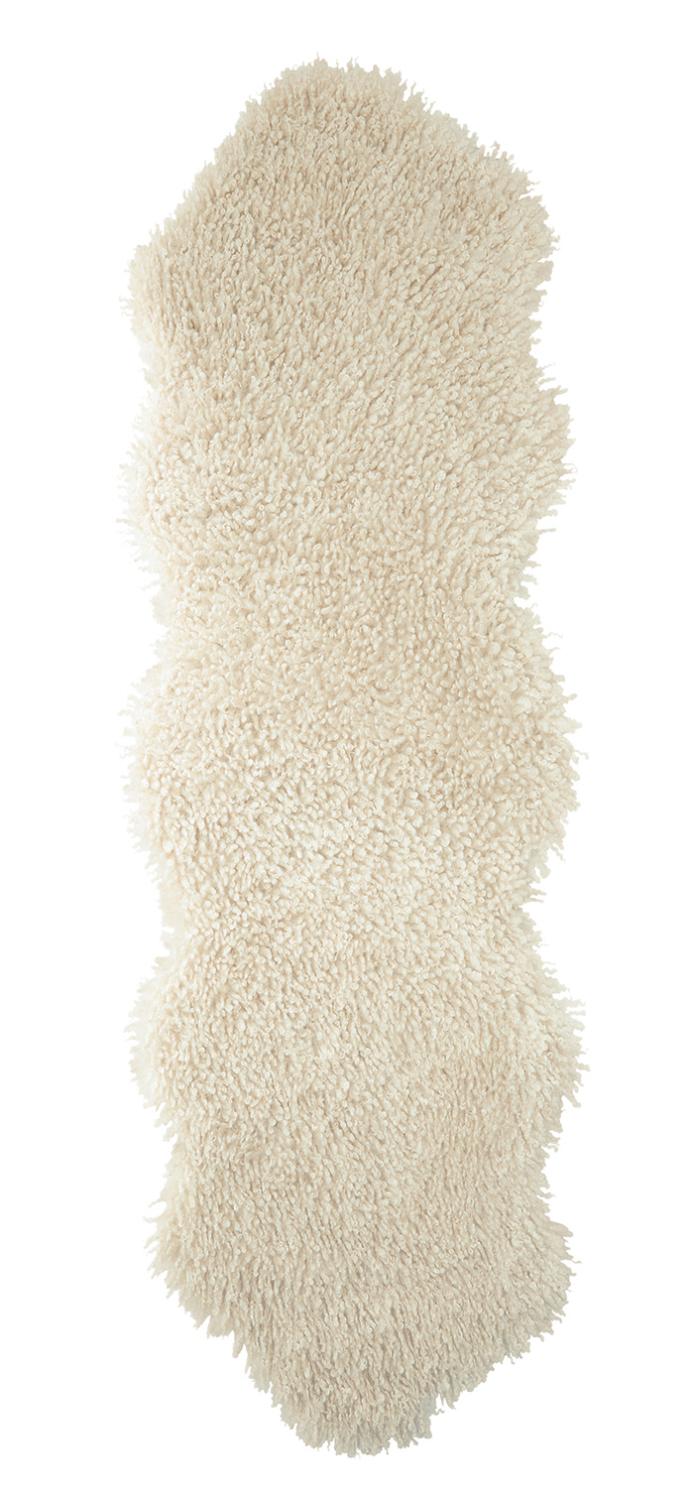 wolliger großer Teppich Beige