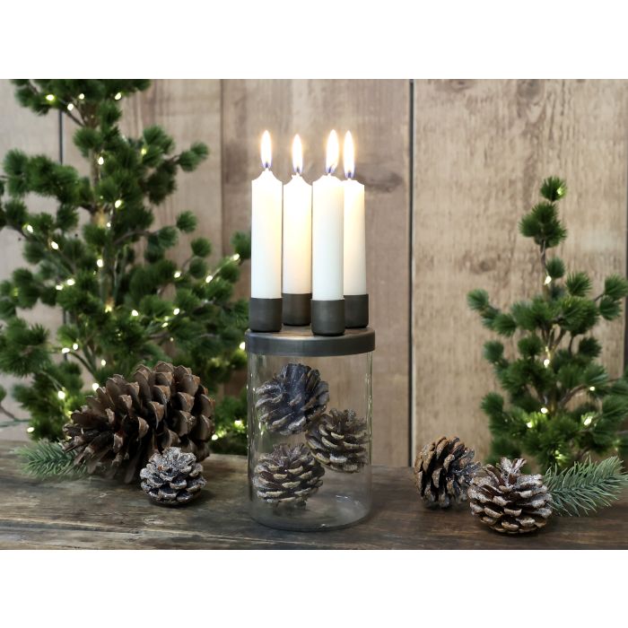 Kerzenständer Antique Messing für 4 Kerzen Chic Antique