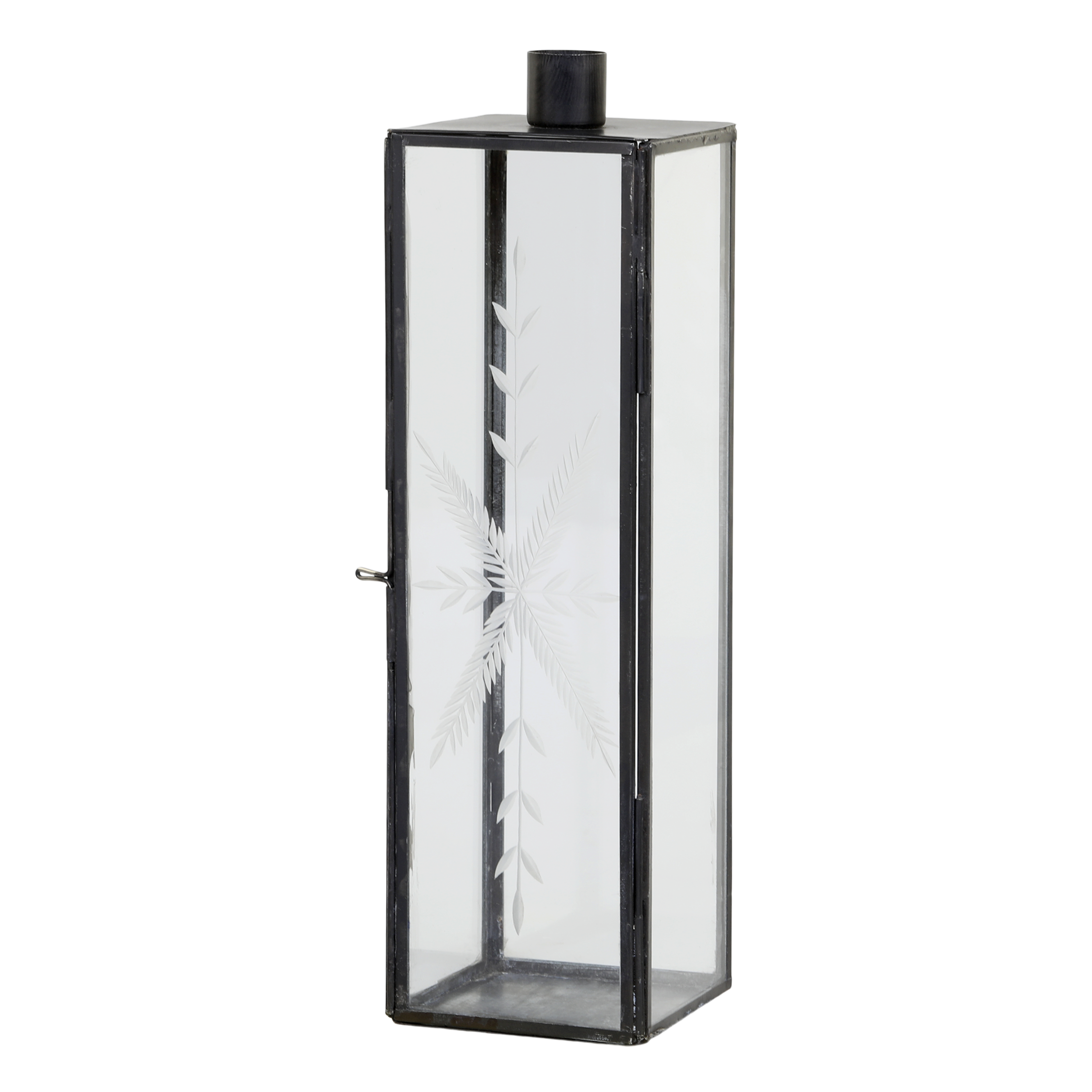 Kerzenständer Laterne mit Schliff Chick Antique schwarz