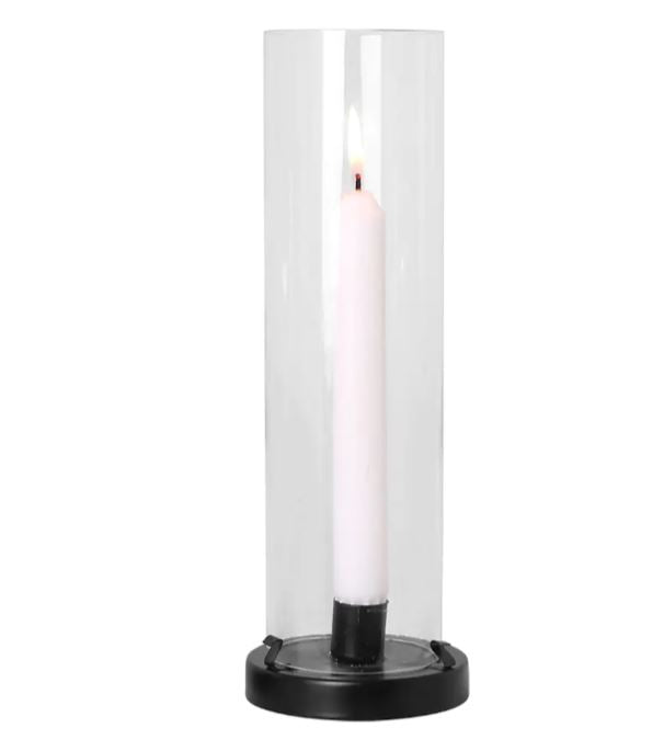 Kerzenhalter Sonja Large schwarz / Glas von Strömshaga / stehend