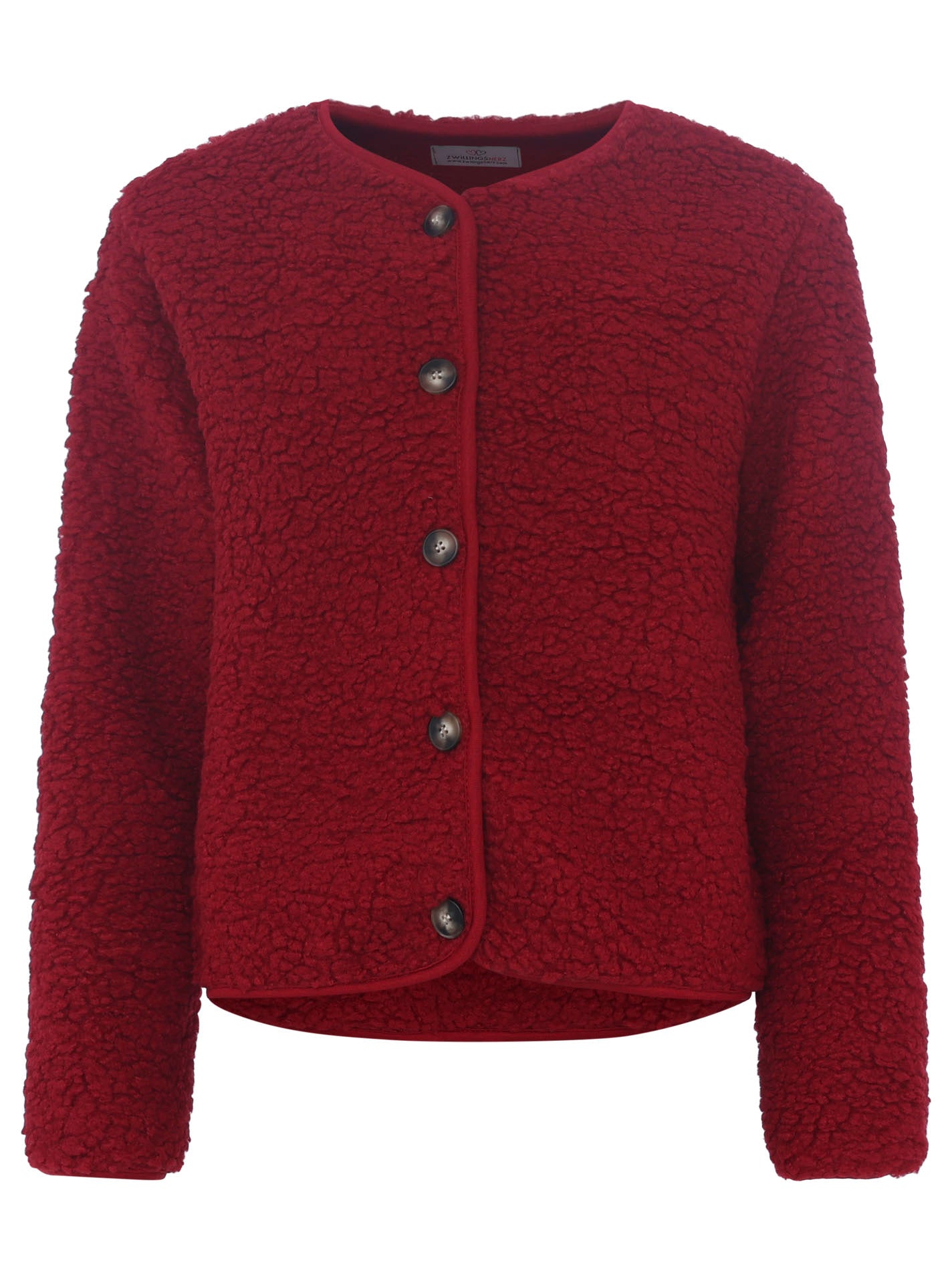 Teddyjacke rot Zwillingsherz S/M